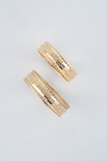 Argollas de Matrimonio 18k oro amarillo / Personaliza tu diseño - Nacional