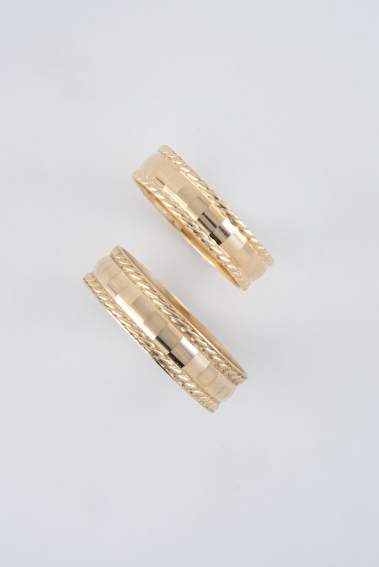 Argollas de Matrimonio 18k oro amarillo / Personaliza tu diseño - Nacional