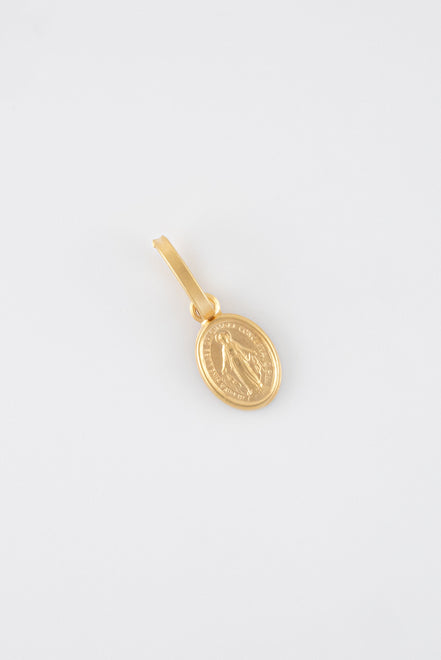 Dije Virgen Milagrosa Oro Amarillo 18k / ITA69 /M: 1,5 cms x 5 mm / P: 0,6 gr