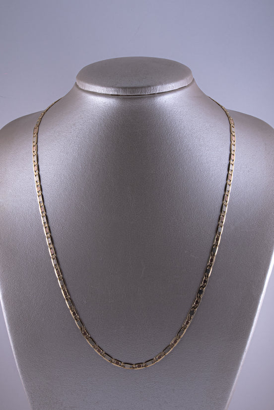 Cadena Escalera Tres Oros 18k /ITA84 / 60 cms / P: 18,7 gr