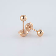 Topos Balin 4 mm Liso Oro Rosado 18k / NA152 / P: 0.5 gr