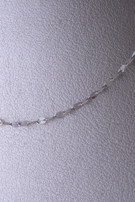 Cadena Eslabon Espero Oro Blanco 18k / ITA188 / 40 cms / P: 1 gr
