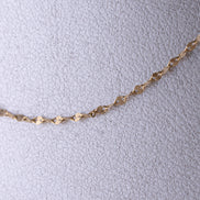 Cadena Eslabon Espejo Oro Amarillo 18k /ITA188 / 40 cms / P: 1,1 gr