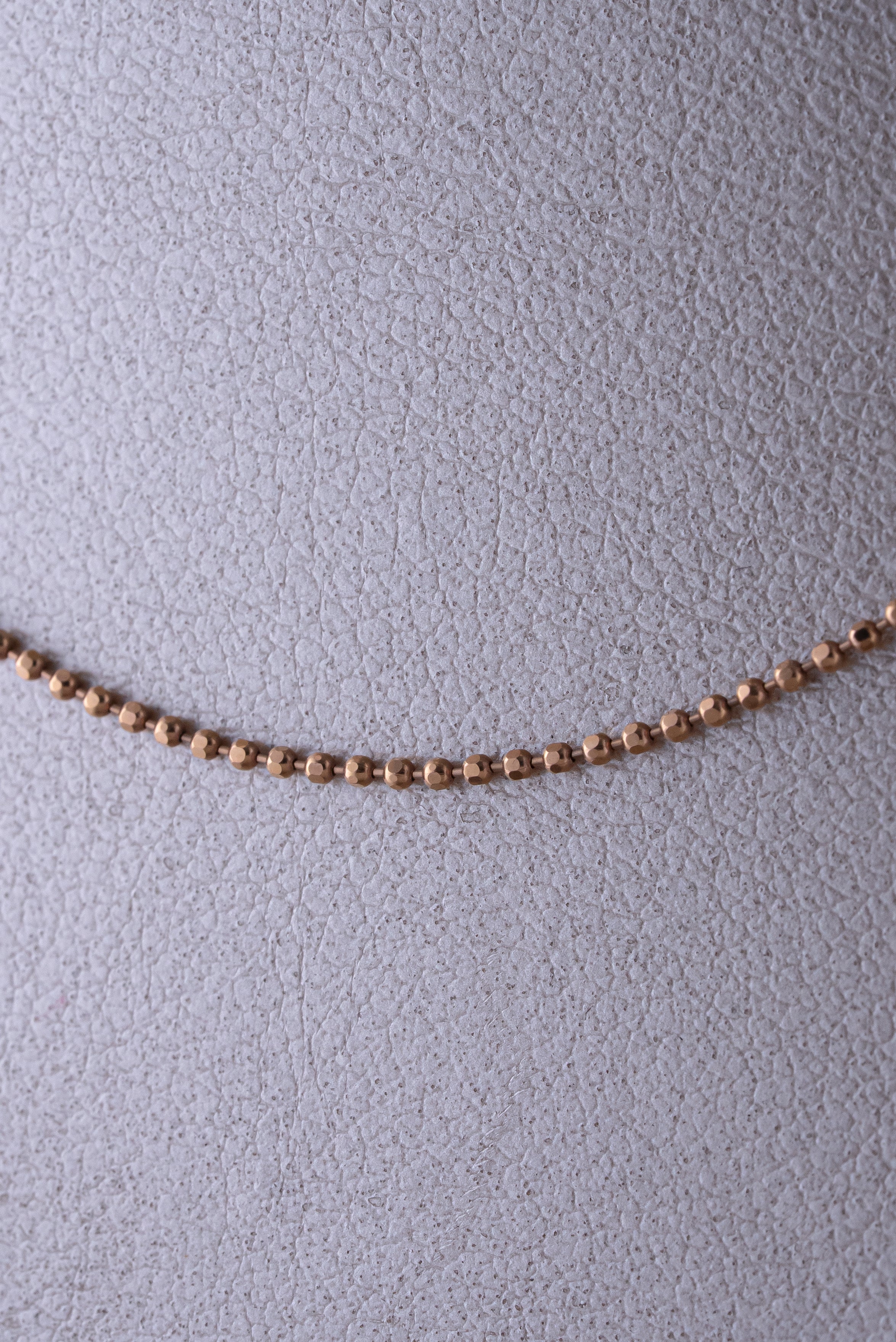 Cadena Mini Militar Oro Rosado 18k / ITA239 / 45 cms / P:2,8 gr