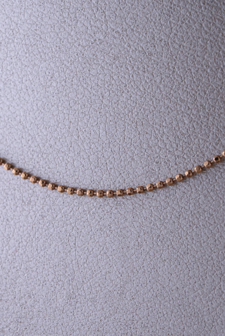 Cadena Mini Militar Oro Rosado 18k / ITA239 / 45 cms / P:2,8 gr