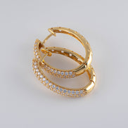 Candongas Circones Oro Amarillo 18k / NA08 / M: 1,6 cms / P: 5.5 gr