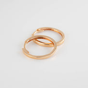 Candongas Lisas Oro Rosado 18k / NA08 / M: 1.8 cms / P: 2.5 gr