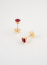 Topos Bisel Circon Fucsia Oro Amarillo 18k / NA158 / M: 5mm - P: 0,7 gr