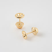 Topos GC Diamantado Oro Amarillo 18k / NA09 / M: 7 mm x 9 mm / P: 0,9 gr