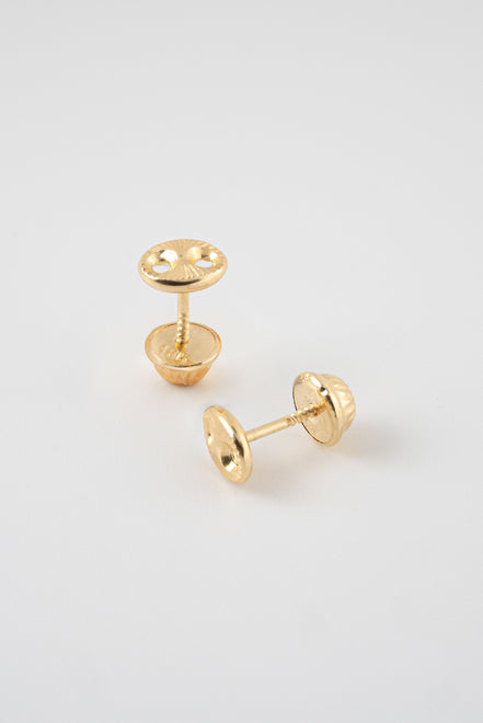 Topos GC Diamantado Oro Amarillo 18k / NA09 / M: 7 mm x 9 mm / P: 0,9 gr