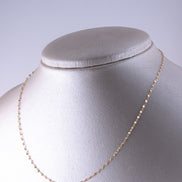 Cadena Eslabon Espejo Oro Amarillo 18k /ITA188 / 40 cms / P: 1,1 gr