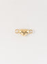 Herraje Corazon Liso Oro Amarillo 18k / NA100 / M: 0.6 mm x 1.3 cms / P: 0.3 gr