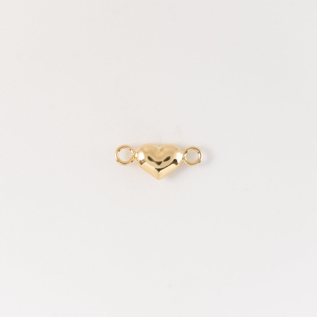 Herraje Corazon Liso Oro Amarillo 18k / NA100 / M: 0.6 mm x 1.3 cms / P: 0.3 gr