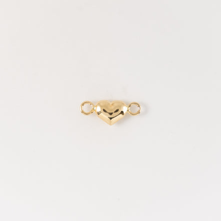 Herraje Corazon Liso Oro Amarillo 18k / NA100 / M: 0.6 mm x 1.3 cms / P: 0.3 gr