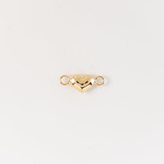 Herraje Corazon Liso Oro Amarillo 18k / NA100 / M: 0.6 mm x 1.3 cms / P: 0.3 gr
