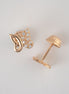 Topos Mariposa Circones Oro Rosado 18k /NA09 / M: 7 mm x 7 mm / P: 0,9 gr