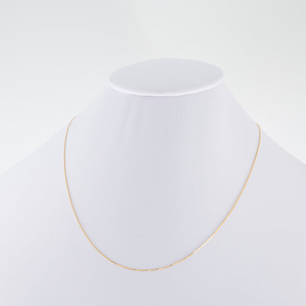 Cadena Veneciana Oro Amarillo 18k / ITA90 / 45 cms / M: 0.8 mm / P: 0.8 gr