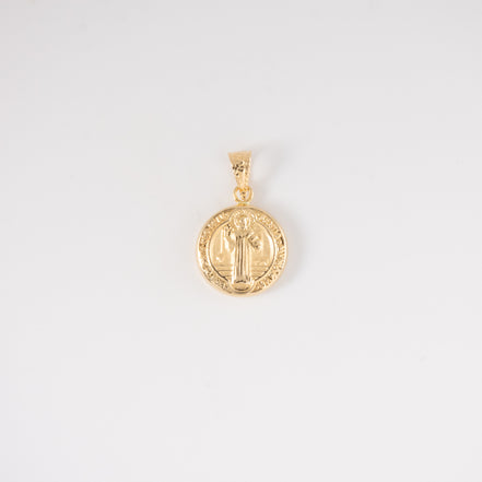 Dije San Benito Oro Amarillo 18k / NA102 / M: 1.5 cms x 2 cm / P: 1.1 gr