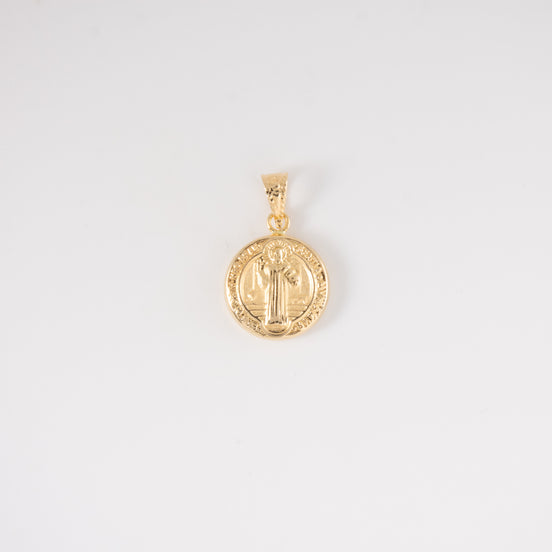 Dije San Benito Oro Amarillo 18k / NA102 / M: 1.5 cms x 2 cm / P: 1.1 gr
