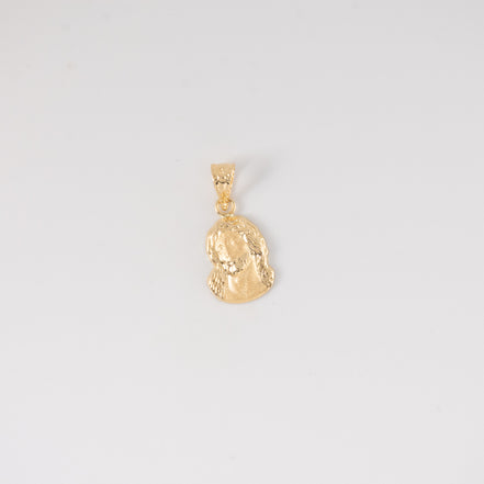 Dije Rostro Cristo Oro Amarillo 18k / NA102 / M: 1.7 cms x 1 cm / P: 0.6 gr