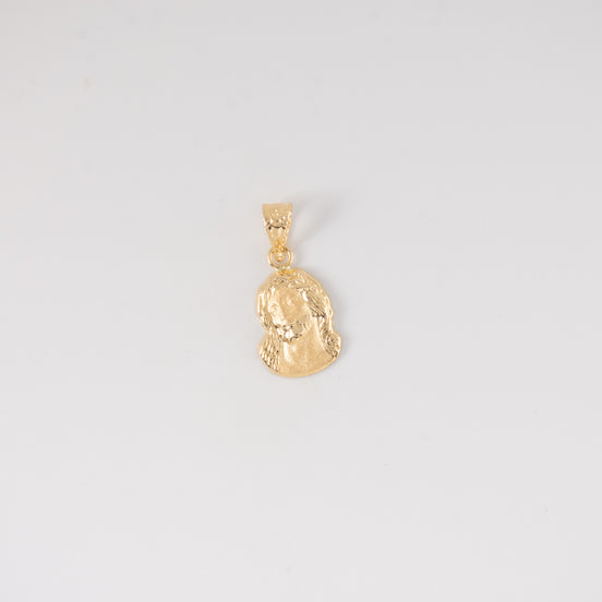 Dije Rostro Cristo Oro Amarillo 18k / NA102 / M: 1.7 cms x 1 cm / P: 0.6 gr