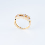 Anillo Circones Oro Amarillo 18k / ITA71 / T: 7 / P: 3,3 gr