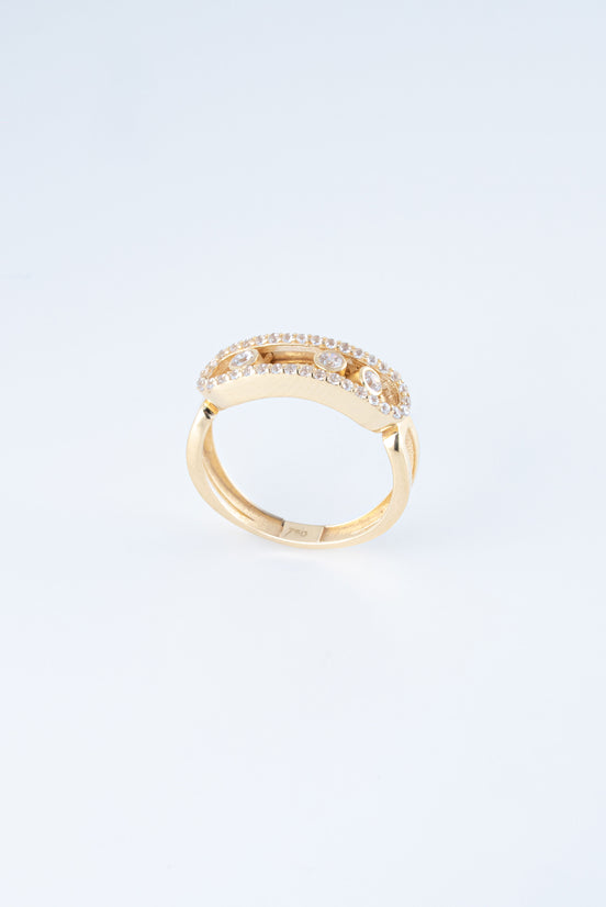 Anillo Circones Oro Amarillo 18k / ITA71 / T: 7 / P: 3,3 gr