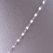 Cadena Eslabon Espero Oro Blanco 18k / ITA188 / 40 cms / P: 1 gr