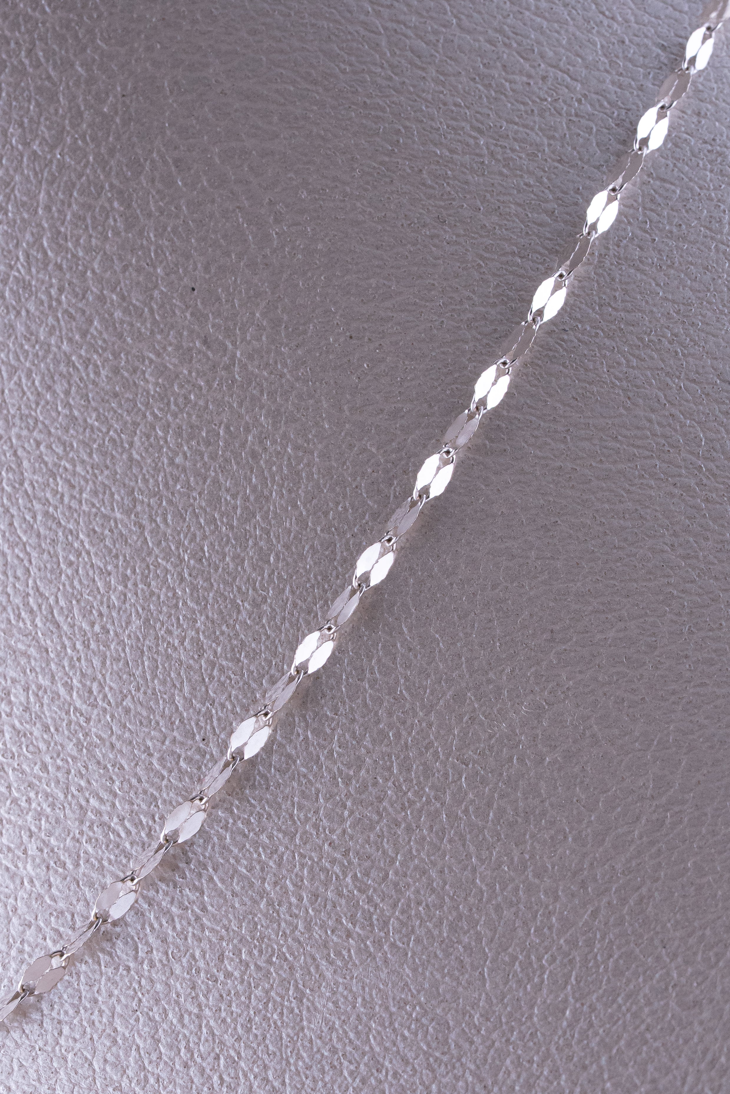 Cadena Eslabon Espero Oro Blanco 18k / ITA188 / 40 cms / P: 1 gr