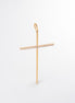 Dije Cruz Circones Blancos Oro Rosado 18k /NA102/ M: 5.5 cms x 2.6 cms / P: 2,5 gr