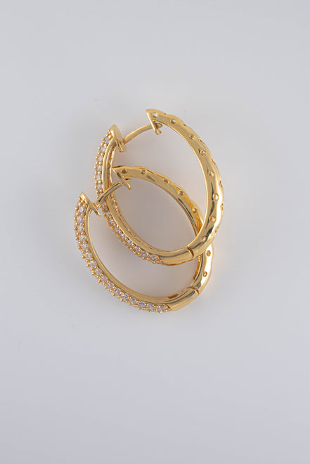 Candongas Circones Oro Amarillo 18k / NA08 / M: 1,6 cms / P: 5.5 gr