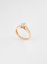 Anillo Compromiso Oro Rosado 18k Circones / NA64 / T: 6 / P: 2,8 gr