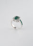 Anillo Elen Esmeraldas y Diamantes 18k oro blanco/  Talla: 6 EG: 1.83 QTS - D:0,21 QTS Nacional