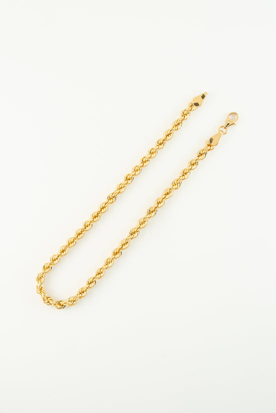 Pulsera Lazo San Francisco Oro Amarillo 18k /ITA65 / M: 19.5 cms x 4 mm / P: 3.6 gr