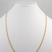 Cadena Cubana Oro Amarillo 18k / ITA33 / 60 cms / M: 3 mm / P: 3 gr
