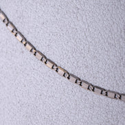 Cadena Escalera Oro Blanco 18k /ITA77/ 40 cms / P: 1,7 gr
