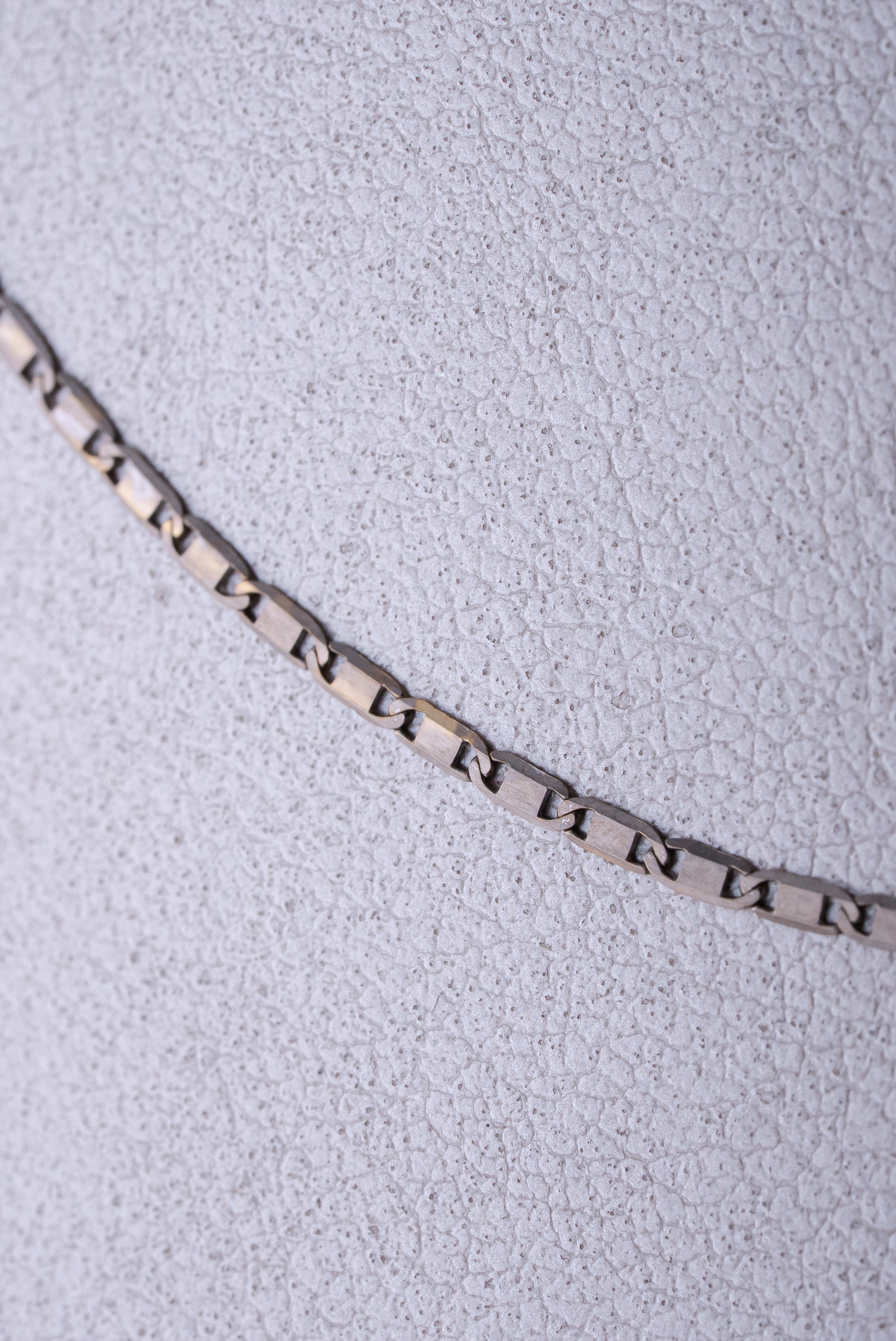 Cadena Escalera Oro Blanco 18k /ITA77/ 40 cms / P: 1,7 gr