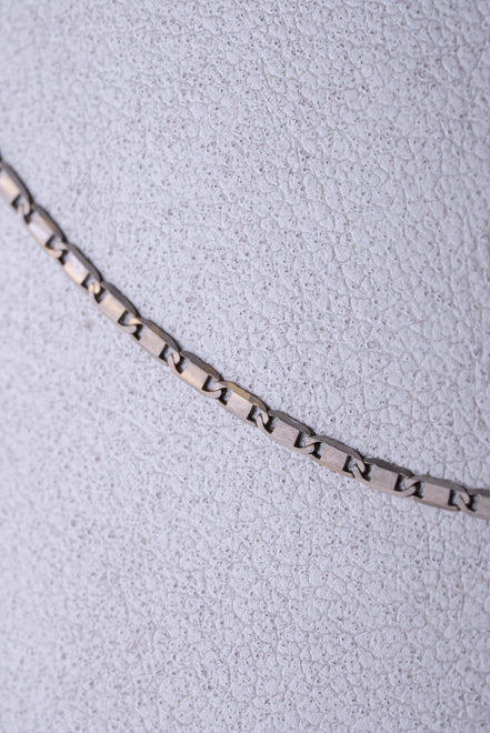 Cadena Escalera Oro Blanco 18k /ITA77/ 40 cms / P: 1,7 gr