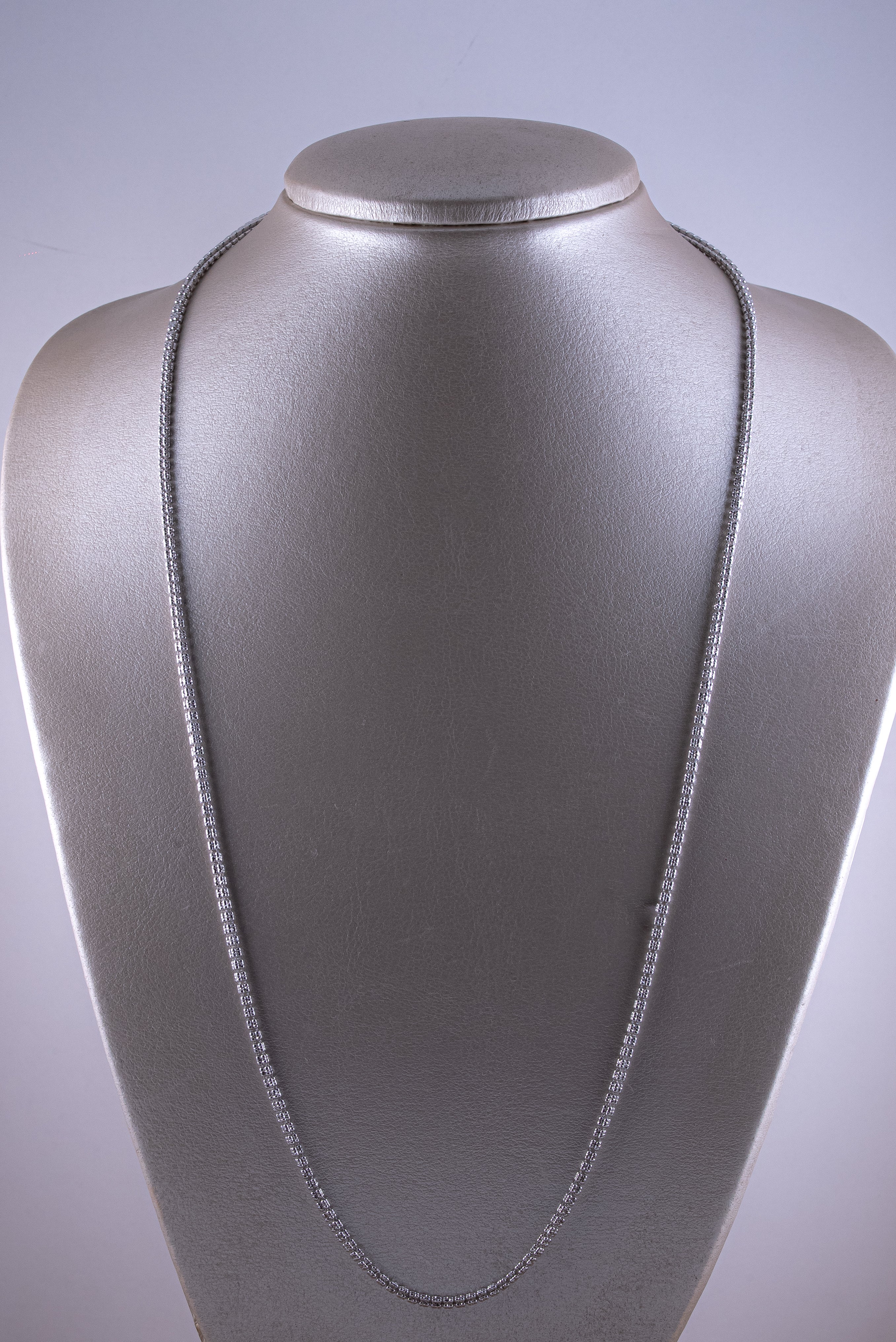 Cadena Ice Diamantado Oro Blanco 18k / ITA266 / 70 cms / P: 18,9 gr