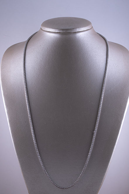 Cadena Ice Diamantado Oro Blanco 18k / ITA266 / 70 cms / P: 18,9 gr