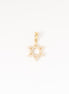 Dije Estrella David Oro Circones Amarillo 18k / NA102 / M: 2 cms x 1,3 cms / P: 1.2 gr