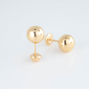 Topos Balin 10 mm Liso Oro Amarillo 18k / NA152 / P: 1.2 gr