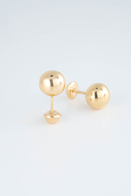 Topos Balin 10 mm Liso Oro Amarillo 18k / NA152 / P: 1.2 gr