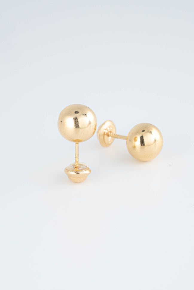 Topos Balin 10 mm Liso Oro Amarillo 18k / NA152 / P: 1.2 gr