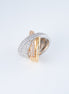 Anillo Tres Oros (Amarillo- Rosado- Blanco) 18k Circones / NA49 / T: 7 / P: 11,2 gr