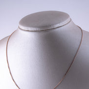 Cadena Veneciana Bicolor Diamantada ( Oro Blanco - Rosado ) 18k / ITA99 / 45 cms / P:4,8 gr