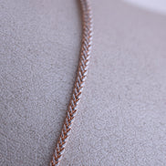 Cadena Franco Bicolor (Oro Rosado - Blanco) 18k / ITA163 / 50 cms / P: 2,4 gr
