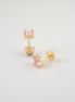 Topos Circon Rosado Oro Amarillo 18k / NA16 / M: 5 mm x 5 mm / P: 1,1 gr