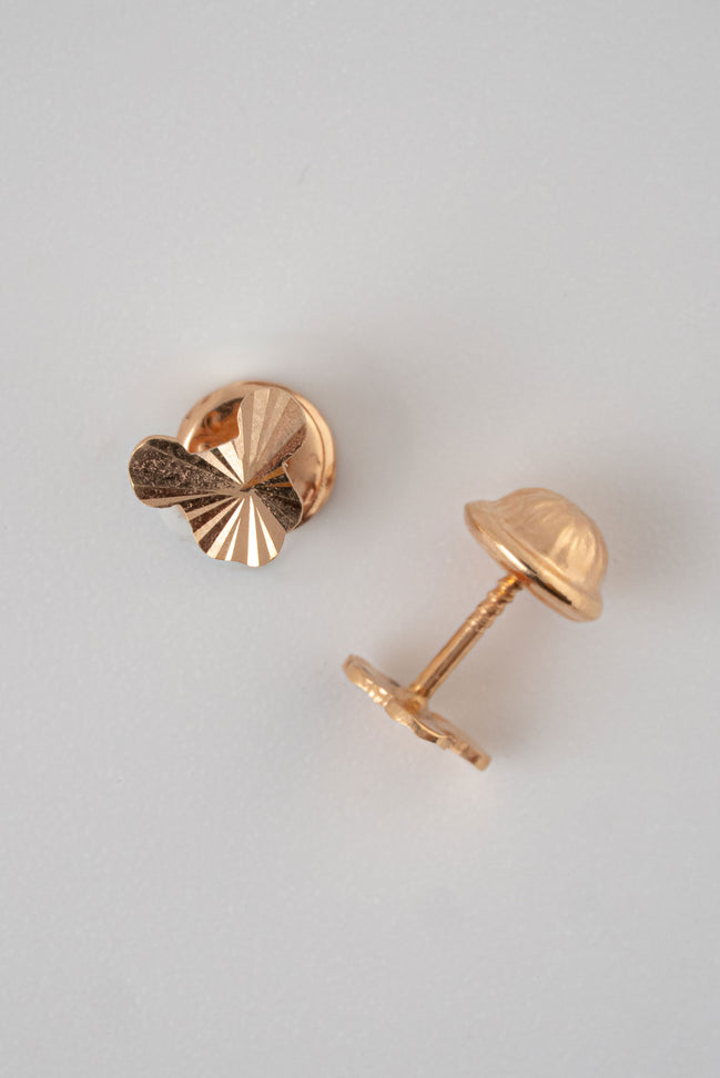 Topos Mickey Diamantado Oro Rosado 18k / NA09 / M: 6 mm x 5 mm / P: 0,6 gr