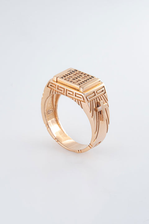 Anillo Oro Rosado 18k / NA57 / T: 10 / Peso: 11,2 gr